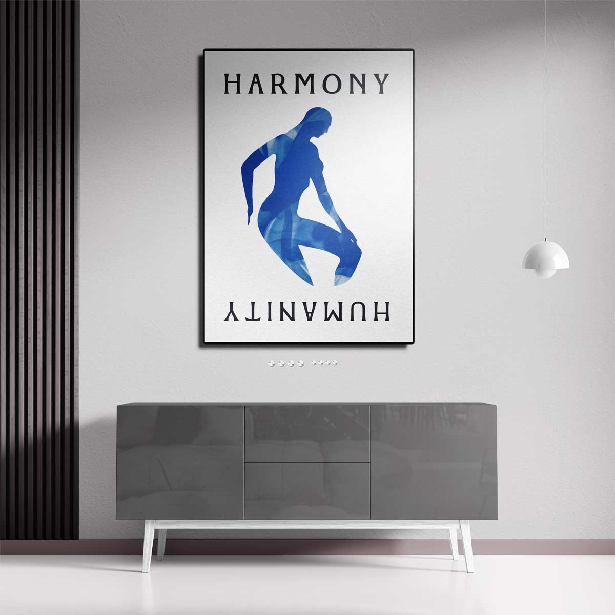 Harmonie in Menselijkheid Kunstwerk-canvas-dibond-plexiglas-wanddecoratie-WallArtistic