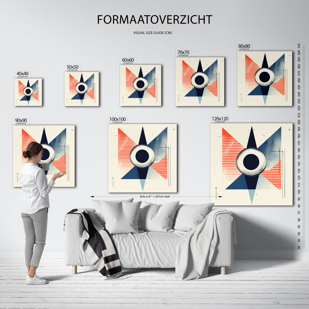 Abstracte vormen Poster