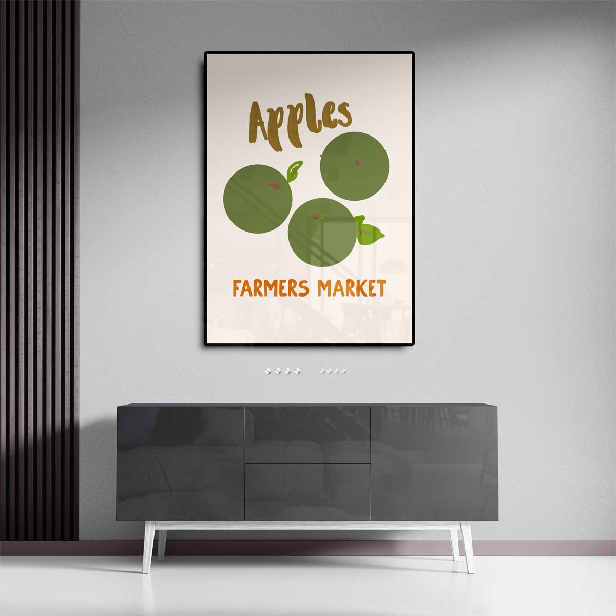 Groene Appelmarkt Kunstwerk-canvas-dibond-plexiglas-wanddecoratie-WallArtistic