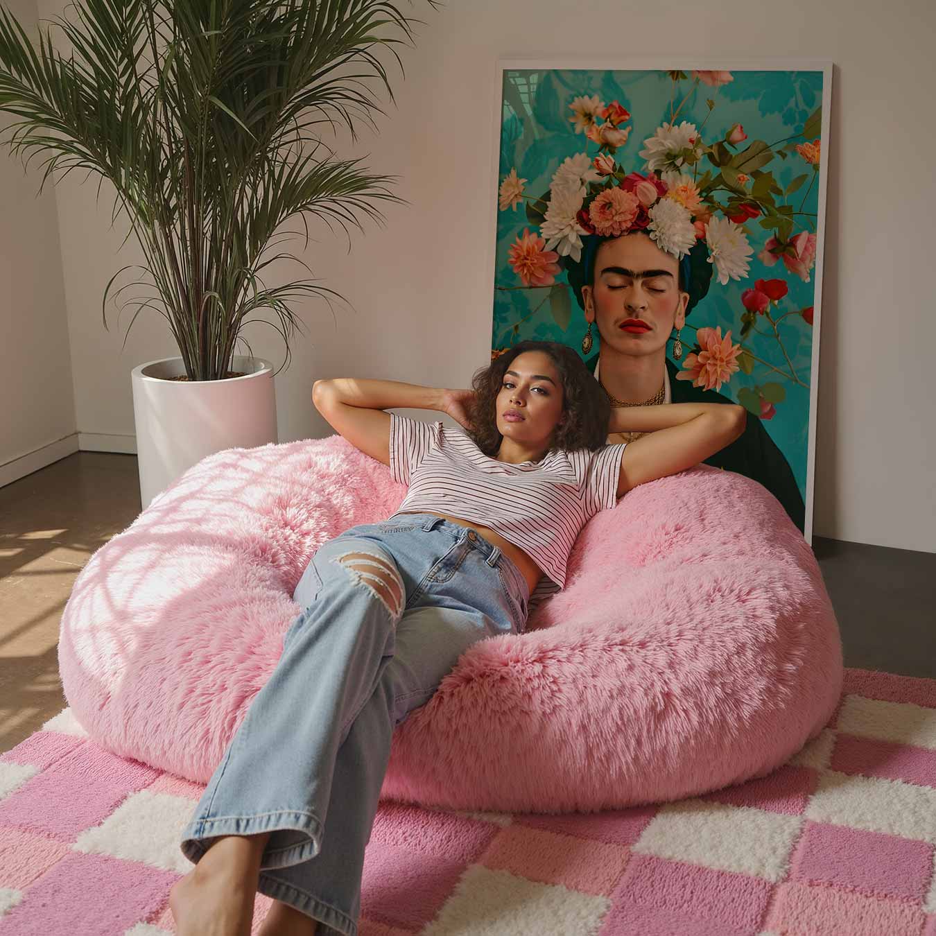 Bloemenmagie Portret Poster