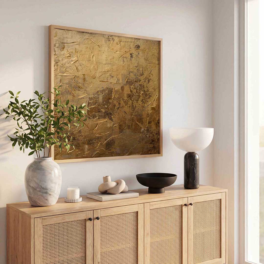 Goudkleurige textuur Poster