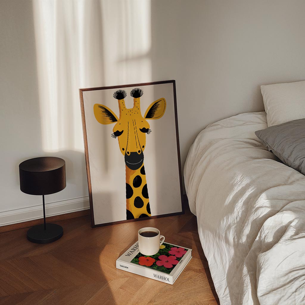 Vrolijke Giraffe Poster