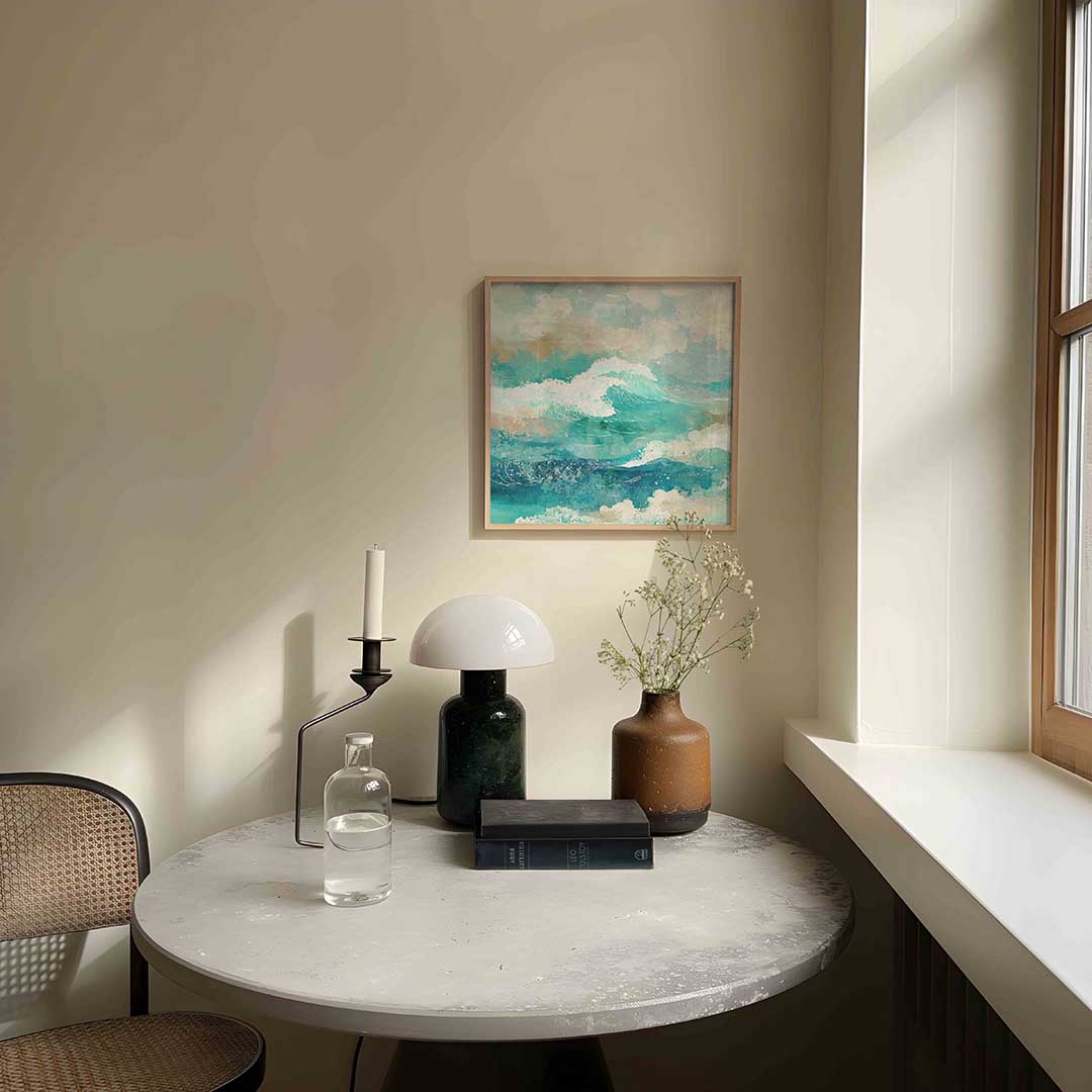 Golven en schuim Poster