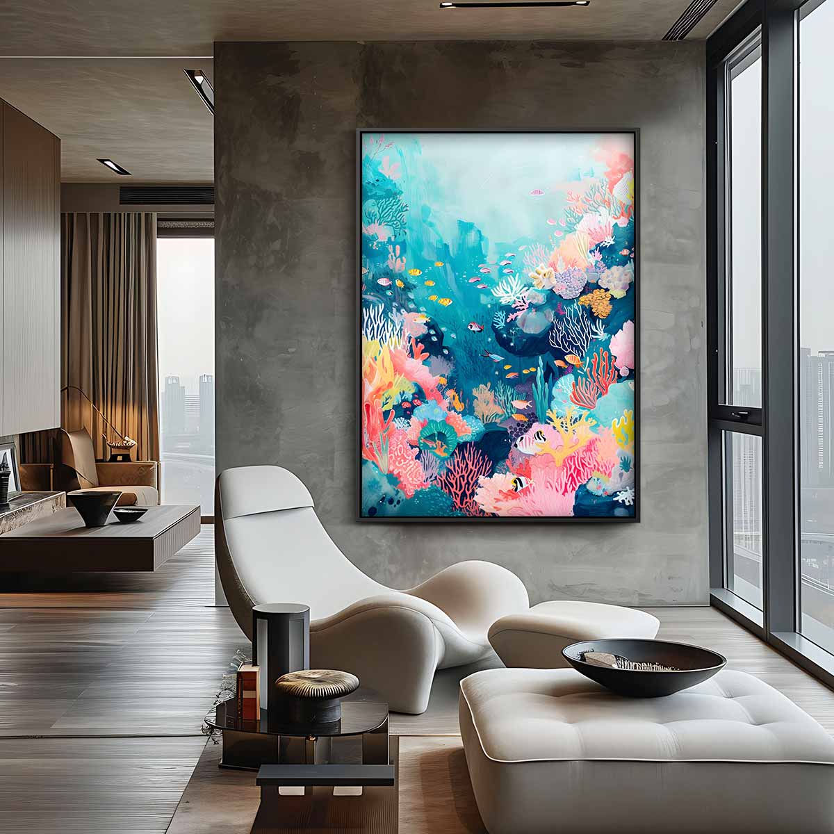Onderwater Wonderland Kunstwerk-canvas-dibond-plexiglas-wanddecoratie-WallArtistic