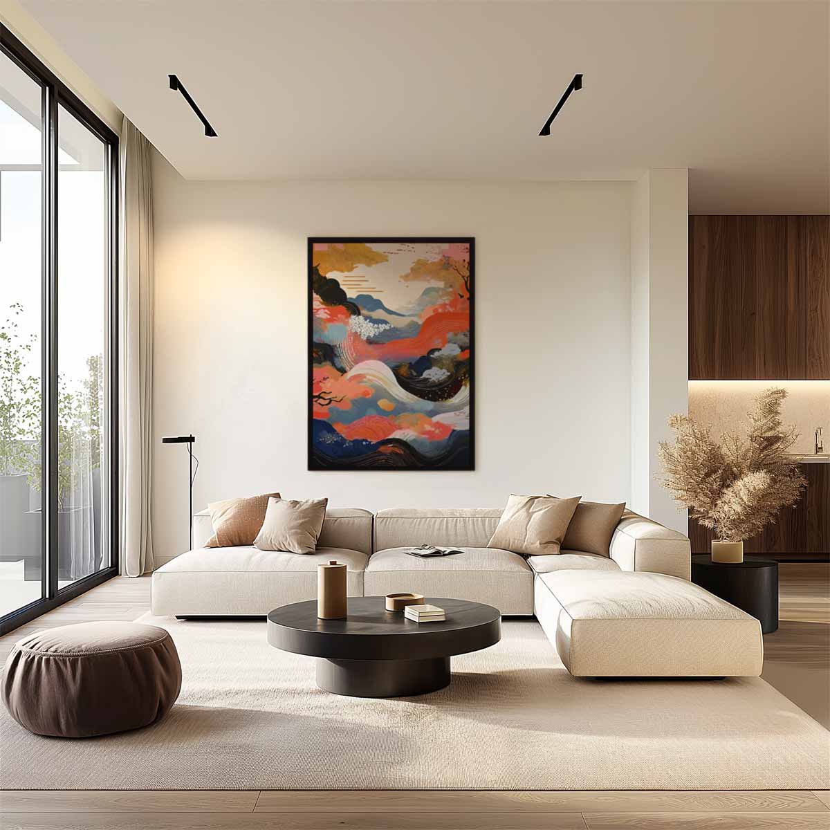 Betoverend Herfstlandschap Kunstwerk-canvas-dibond-plexiglas-wanddecoratie-WallArtistic