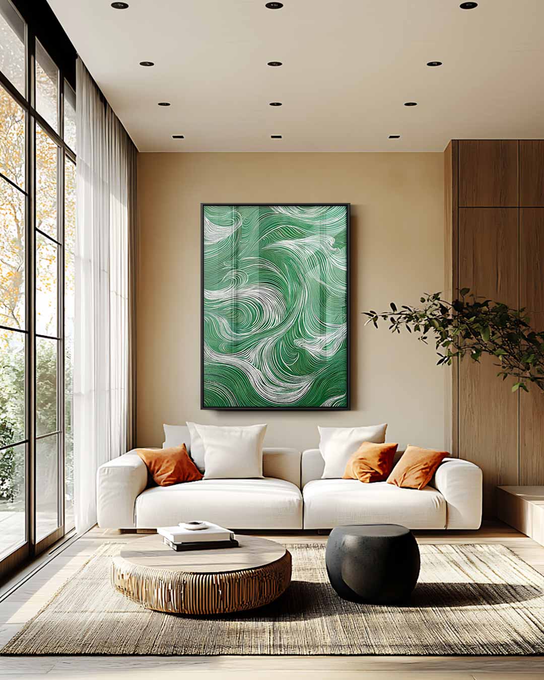 Golf van Emoties Kunstwerk-canvas-dibond-plexiglas-wanddecoratie-WallArtistic