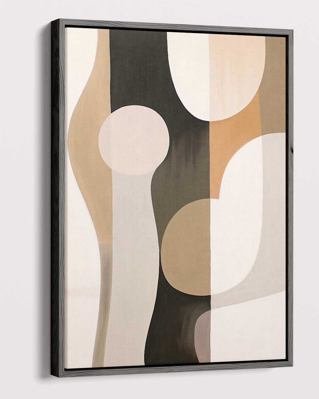 Abstracte Elegantie in Aardetinten Kunstwerk-canvas-dibond-plexiglas-wanddecoratie-WallArtistic