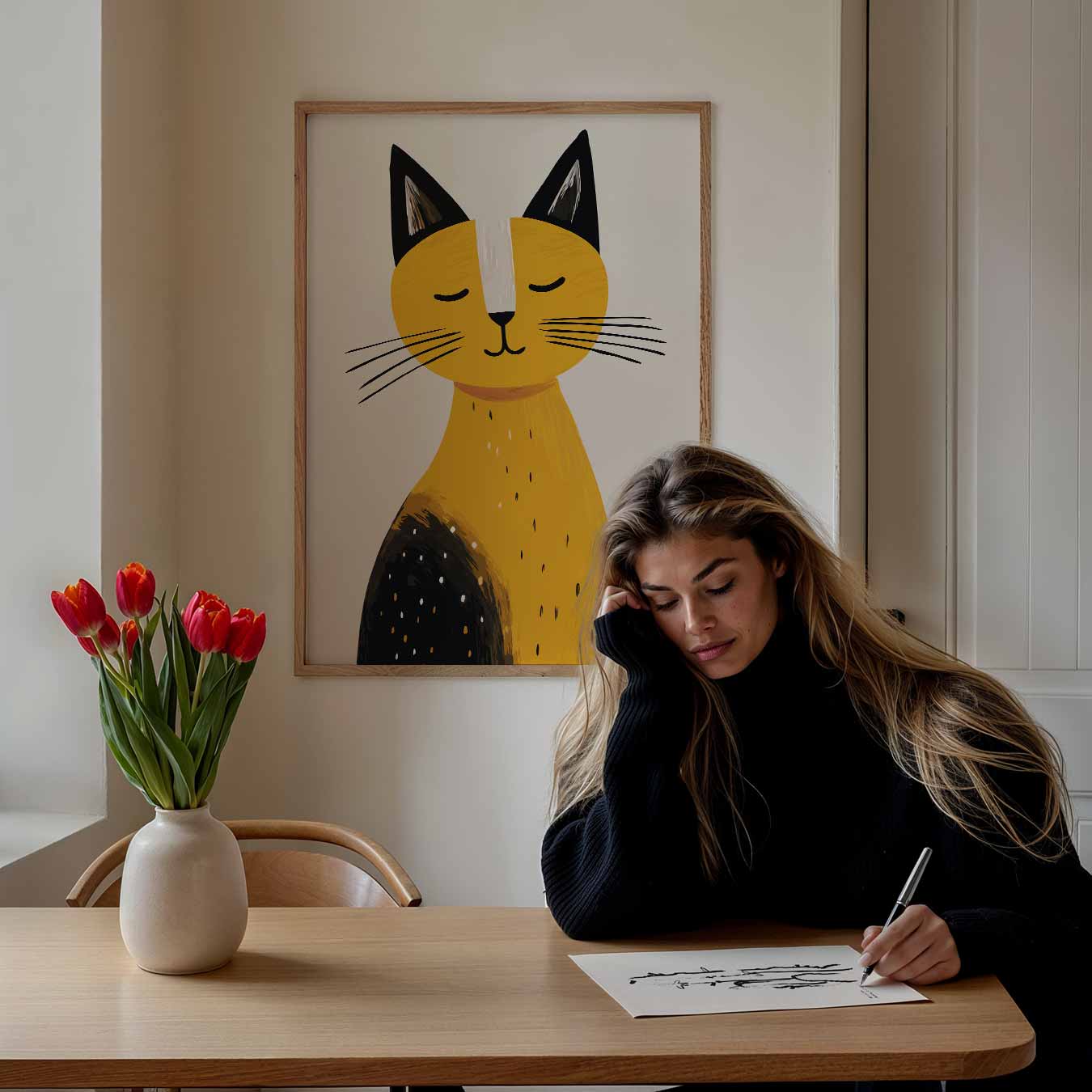 Vrolijke Kattenposter