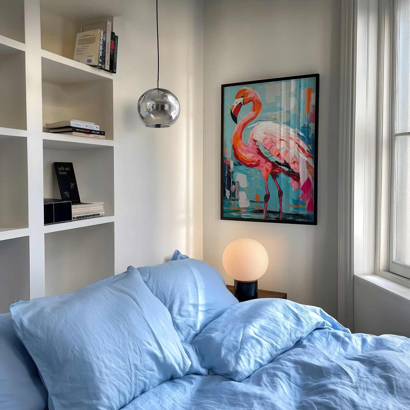 Kleurrijke Flamingo Wanddecoratie Poster