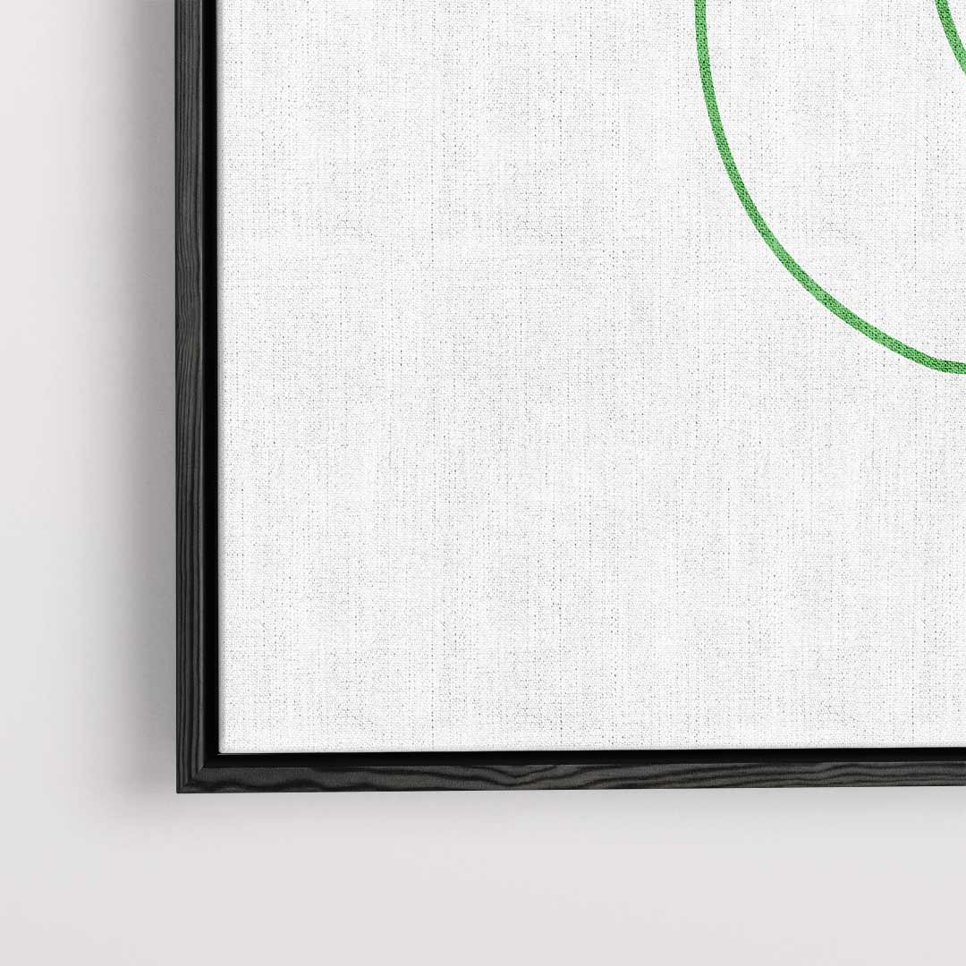 Vrolijke Bloem Illustratie Kunstwerk-canvas-dibond-plexiglas-wanddecoratie-WallArtistic