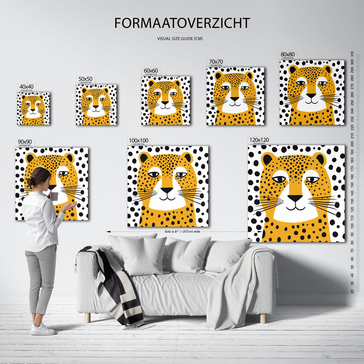 Luipaard portret Poster