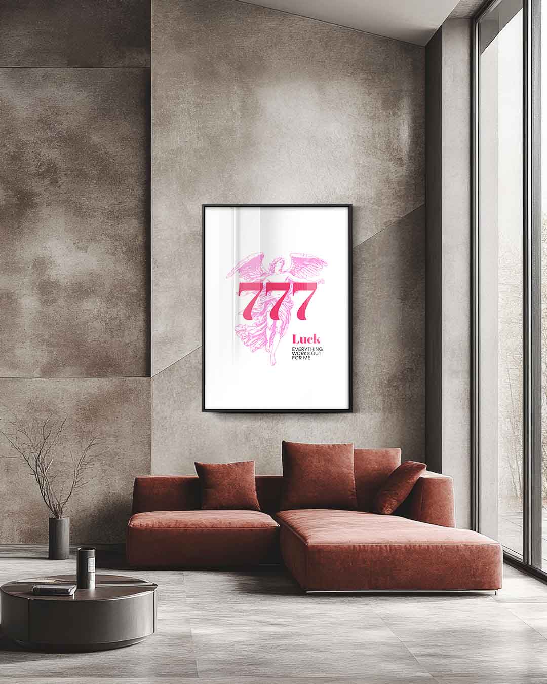 Gelukskraft Engel 777 Kunstwerk-canvas-dibond-plexiglas-wanddecoratie-WallArtistic