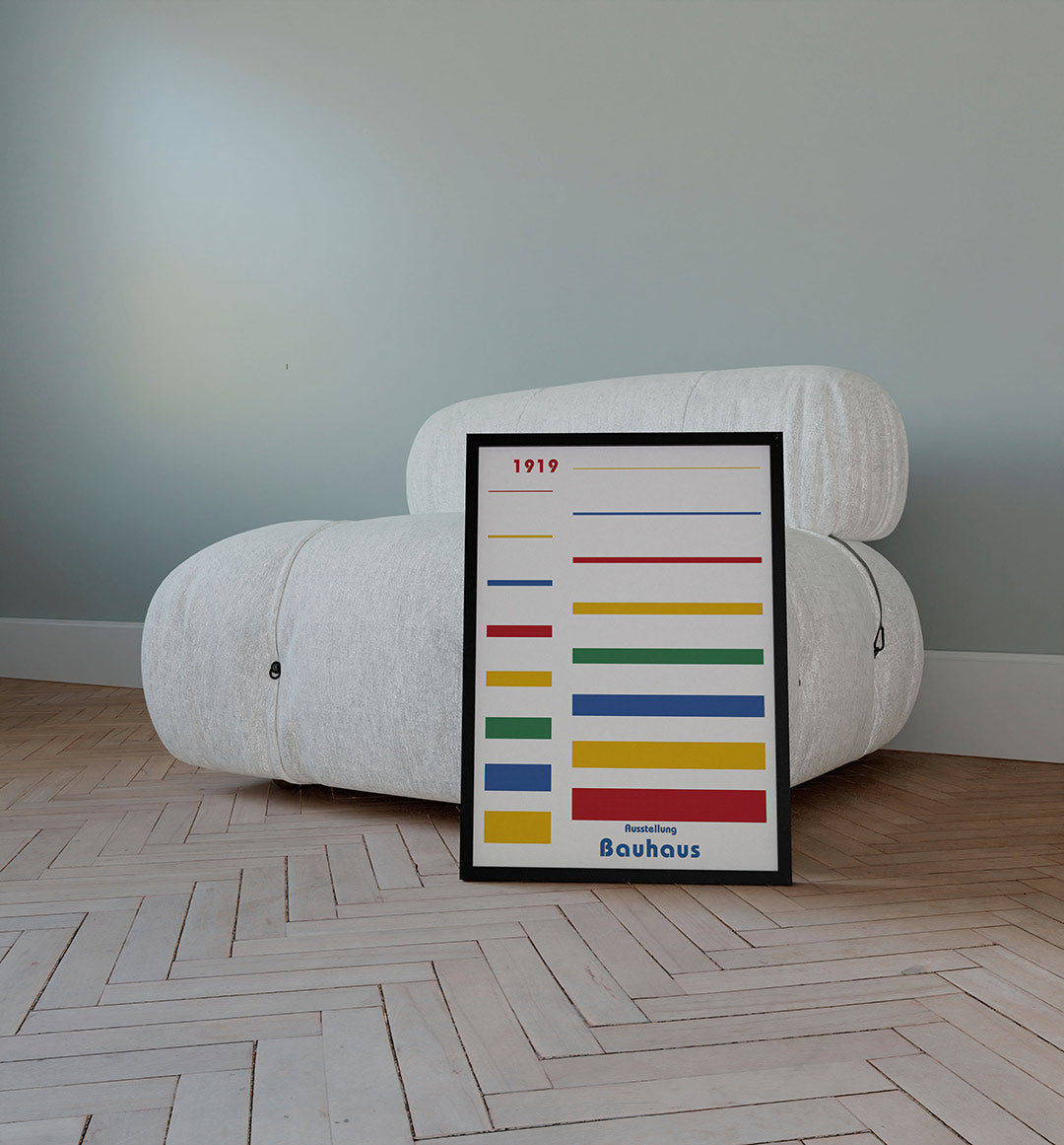 Lijnen en kleurvlakken Poster