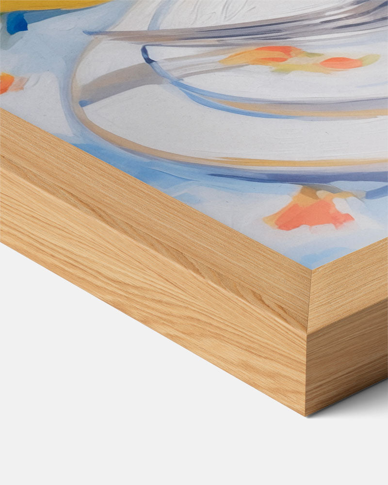 Zomers Tafeldecor met Citroenen Poster-WallArtistic