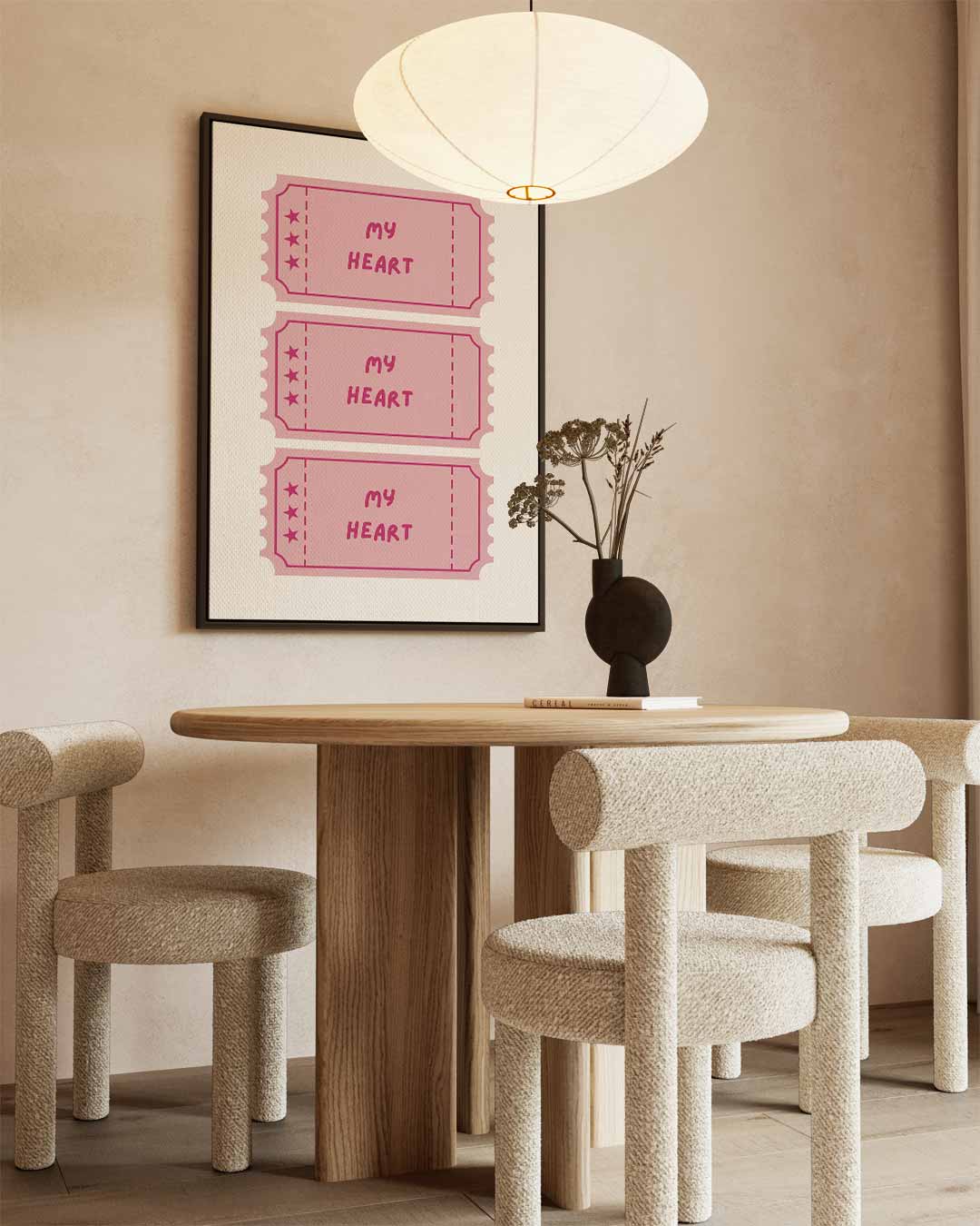 Mijn Hart Toegangskaartjes Kunstwerk-canvas-dibond-plexiglas-wanddecoratie-WallArtistic