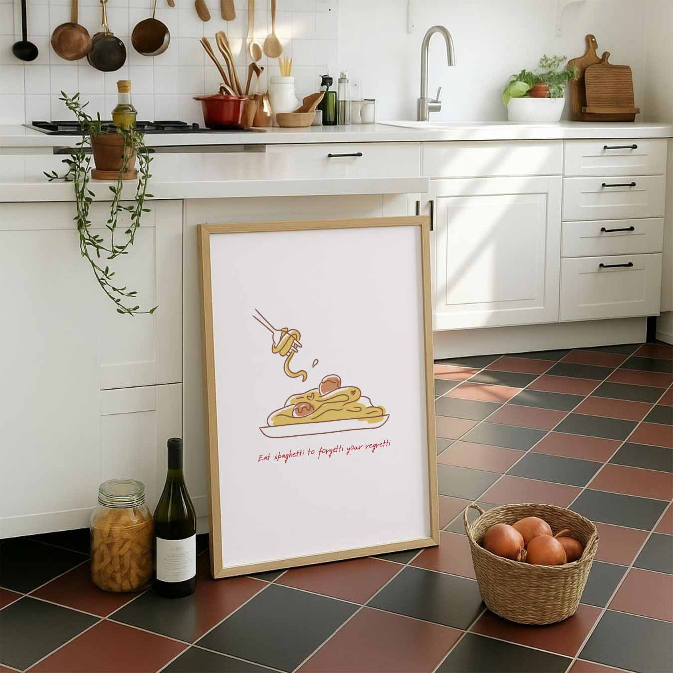 Spaghetti Happiness Poster