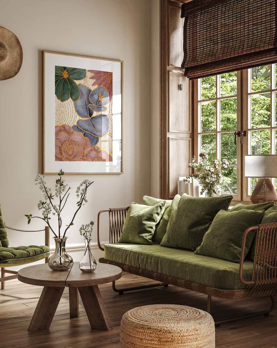 Botanische Abstract Poster-WallArtistic