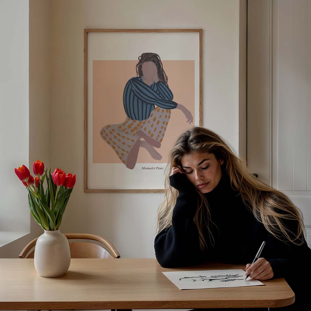 Dromerige Minimalistische Kunstposter-WallArtistic