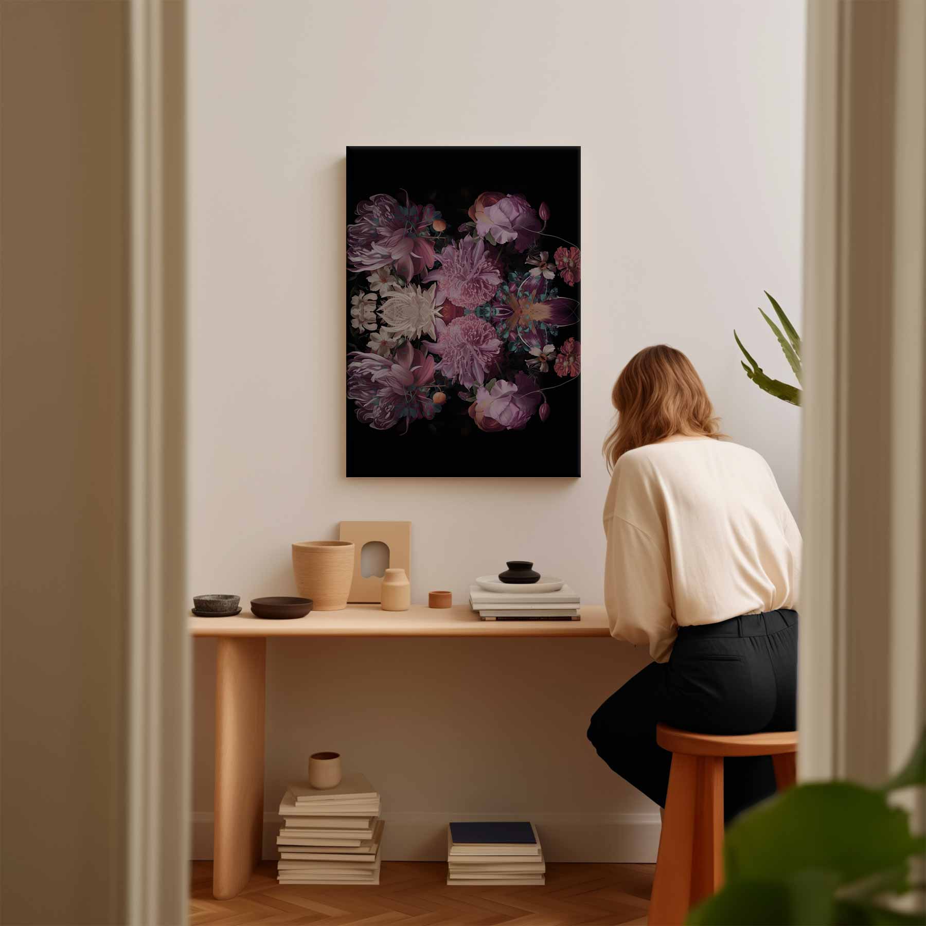 Bloemenpracht Symfonie Kunstwerk-canvas-dibond-plexiglas-wanddecoratie-WallArtistic