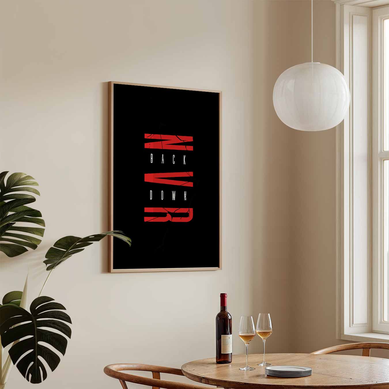 Never Back Down Poster-WallArtistic