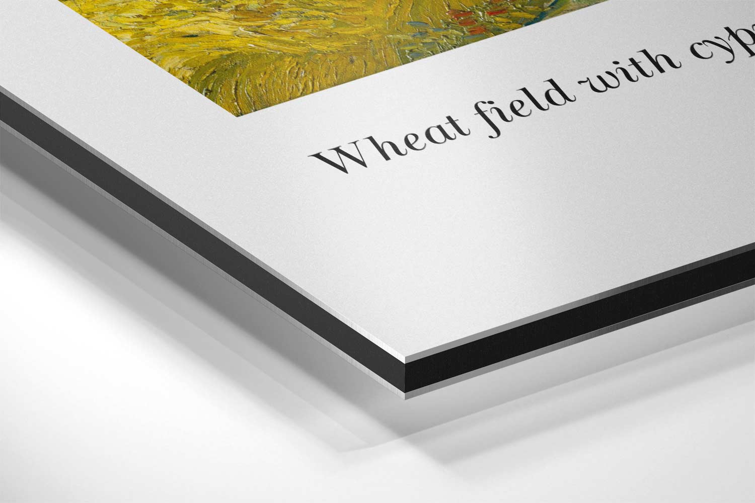 Landschap met Cypresbomen Kunstwerk-canvas-dibond-plexiglas-wanddecoratie-WallArtistic