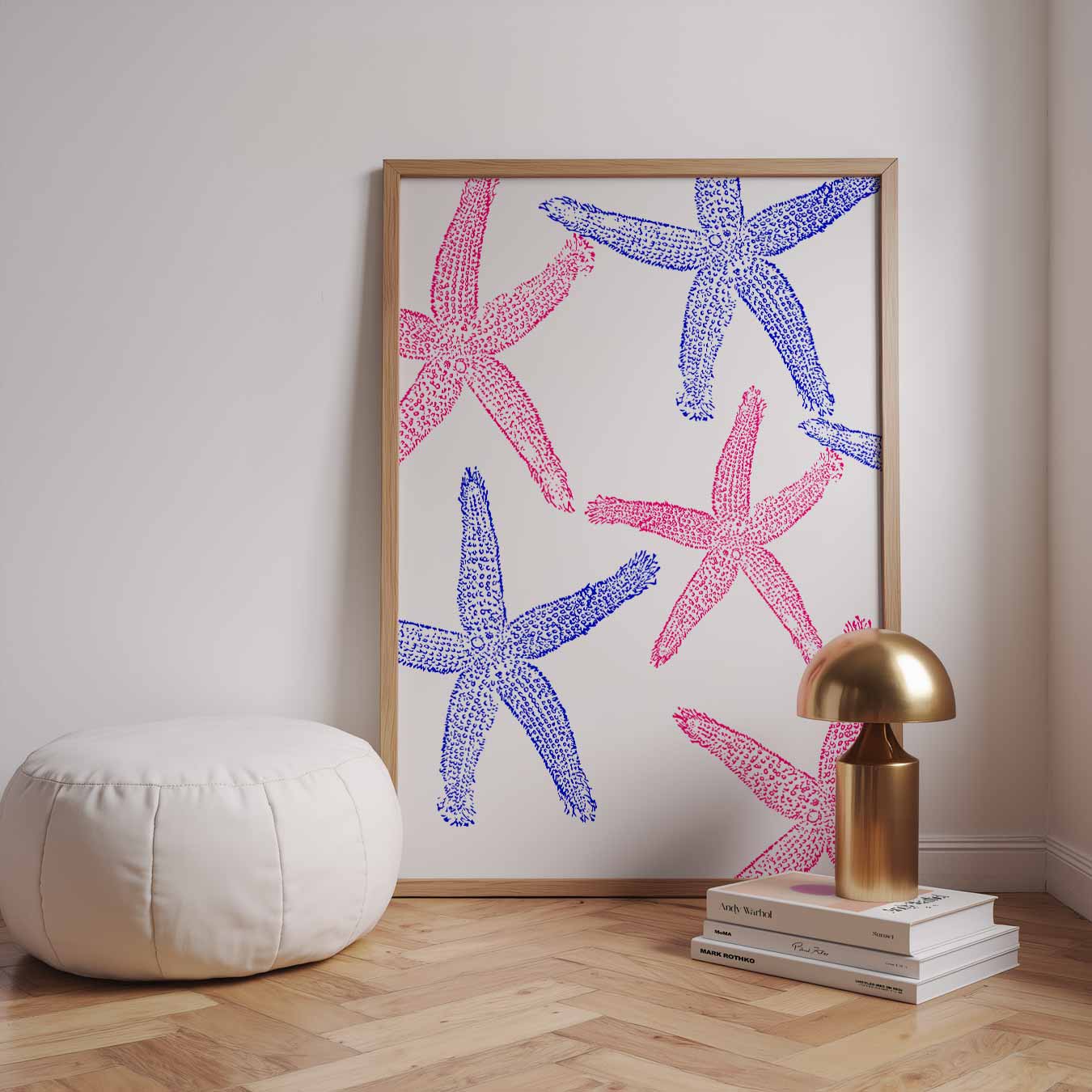 Vrolijke Zeesterren Poster-WallArtistic