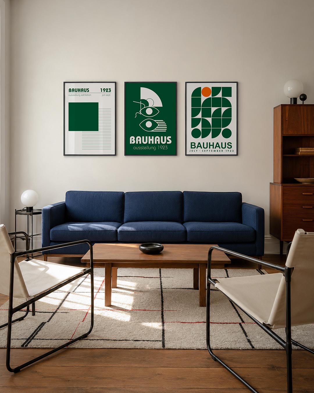 Vlak en lijnenspel Posterset