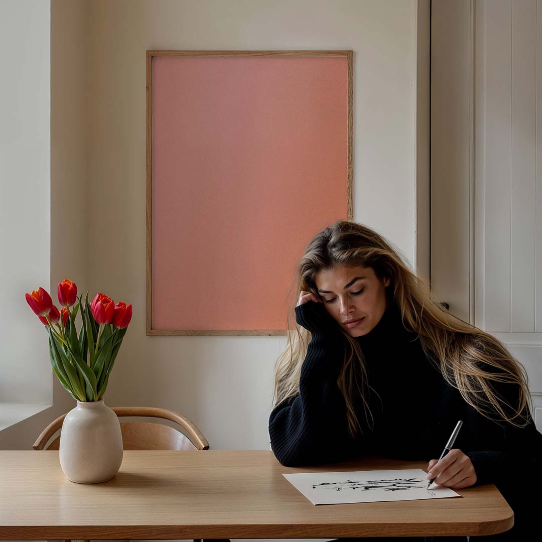 Zachte Roze Droom Poster-WallArtistic