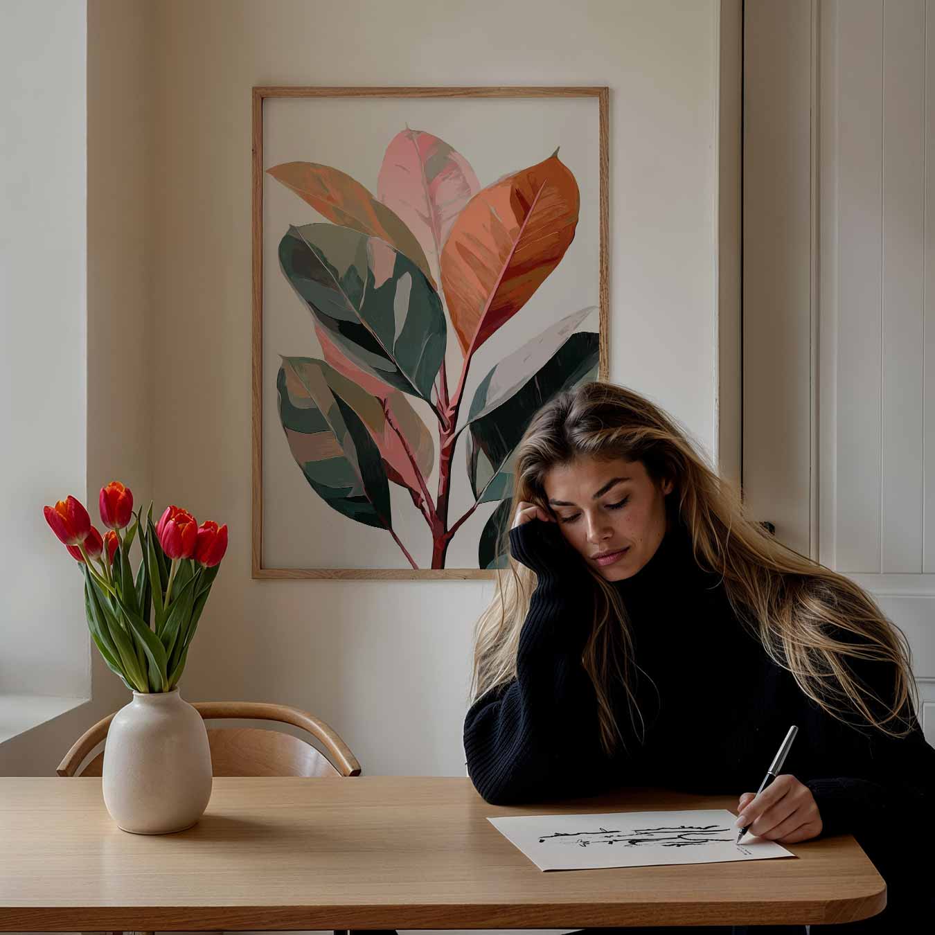 Natuurlijke Pracht Bladeren Poster-WallArtistic