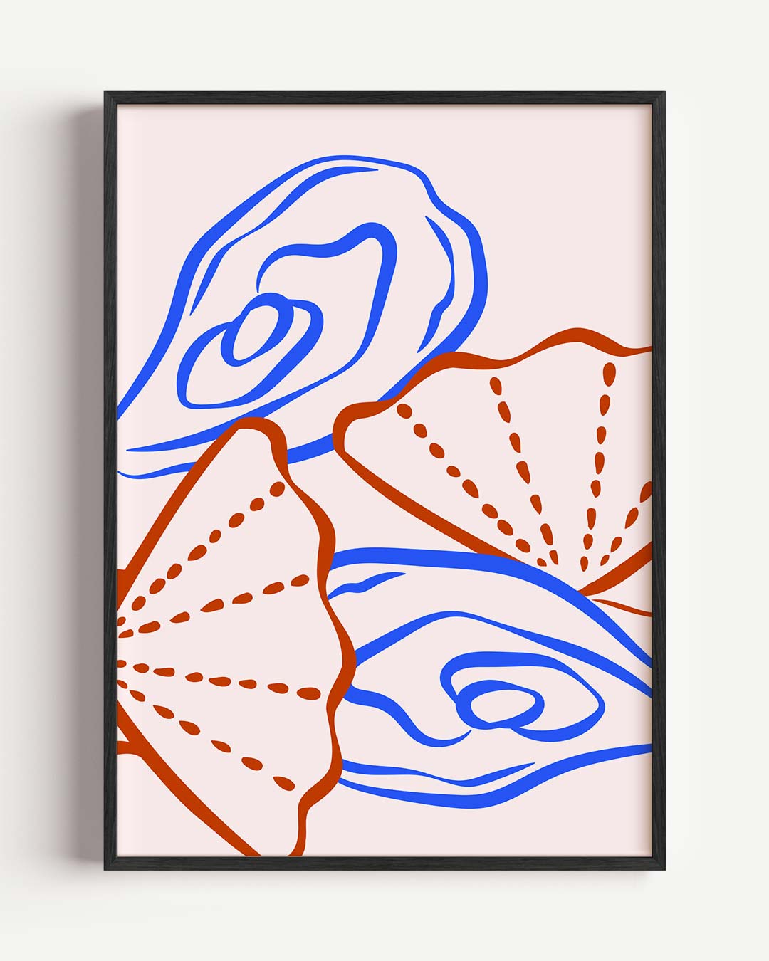 Levendige Schelpenkunst Poster-WallArtistic