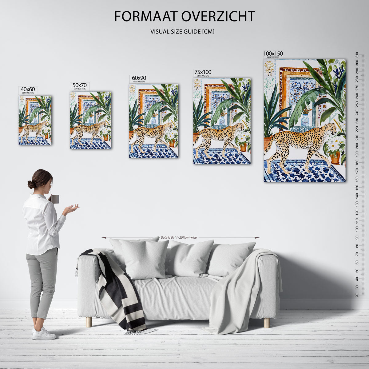 Exotische dierenwereld Kunstwerk