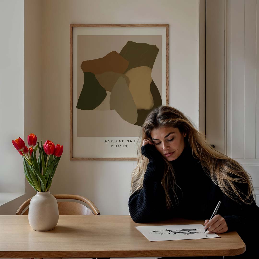 Abstracte Natuurtinten Poster-WallArtistic