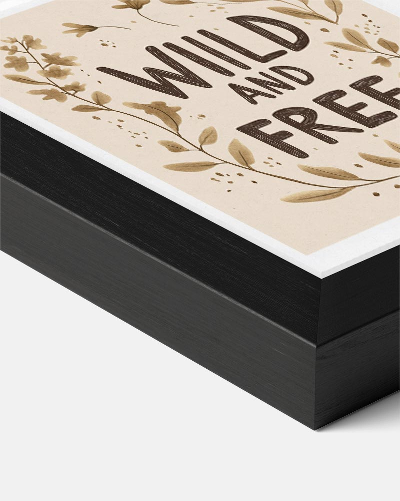 Wild and Free Boho Poster