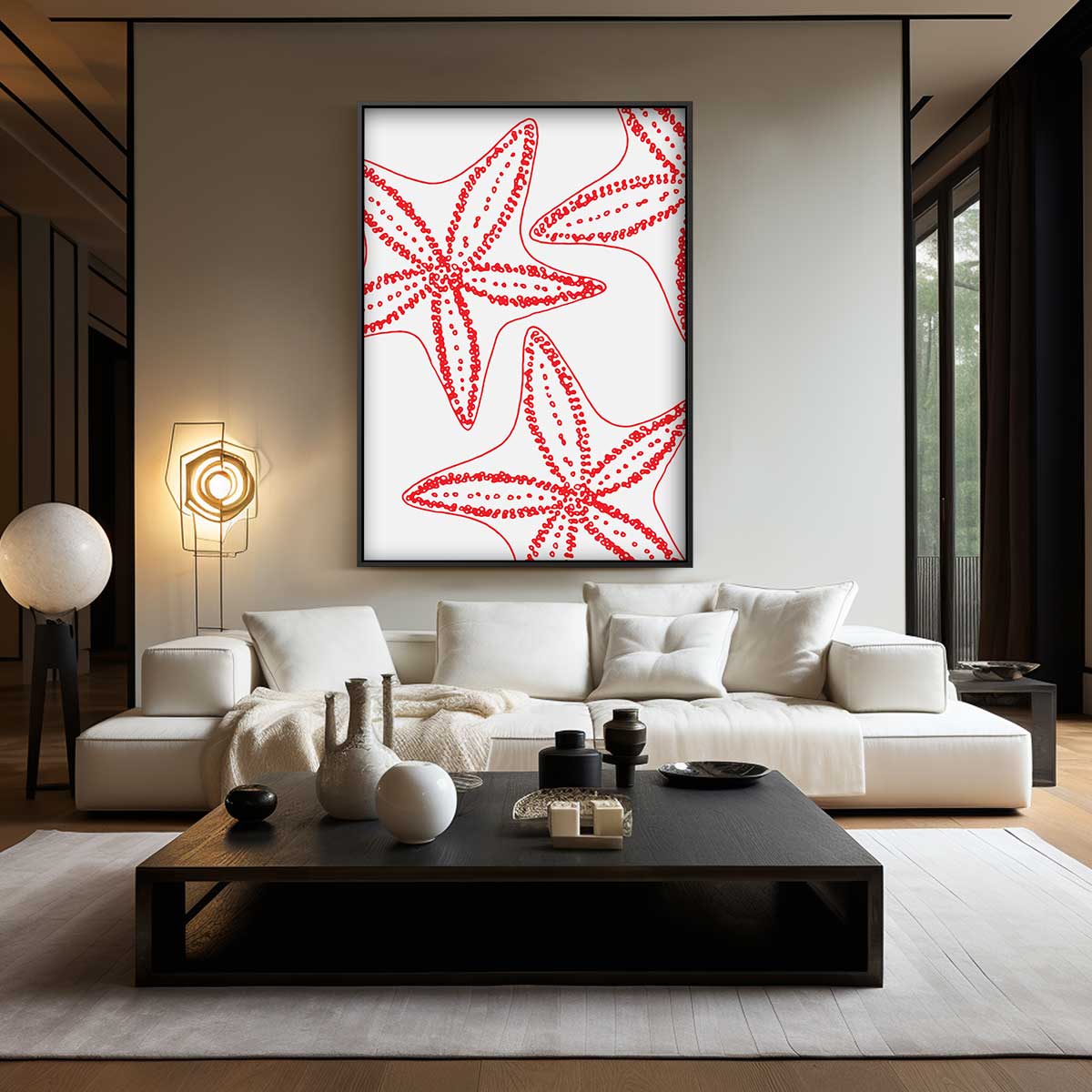 Sterren van de Zee Kunstwerk-canvas-dibond-plexiglas-wanddecoratie-WallArtistic