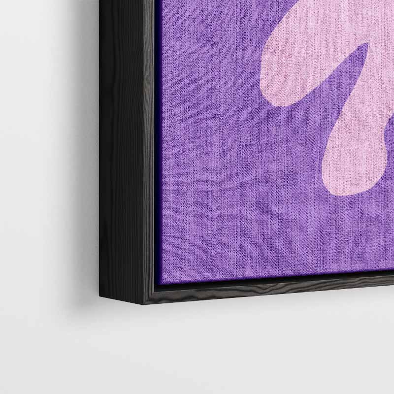 Vrolijke Vormen in Paars en Roze Kunstwerk-canvas-dibond-plexiglas-wanddecoratie-WallArtistic