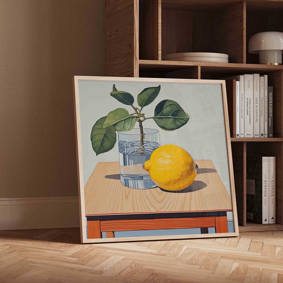 Citroen en plant Poster