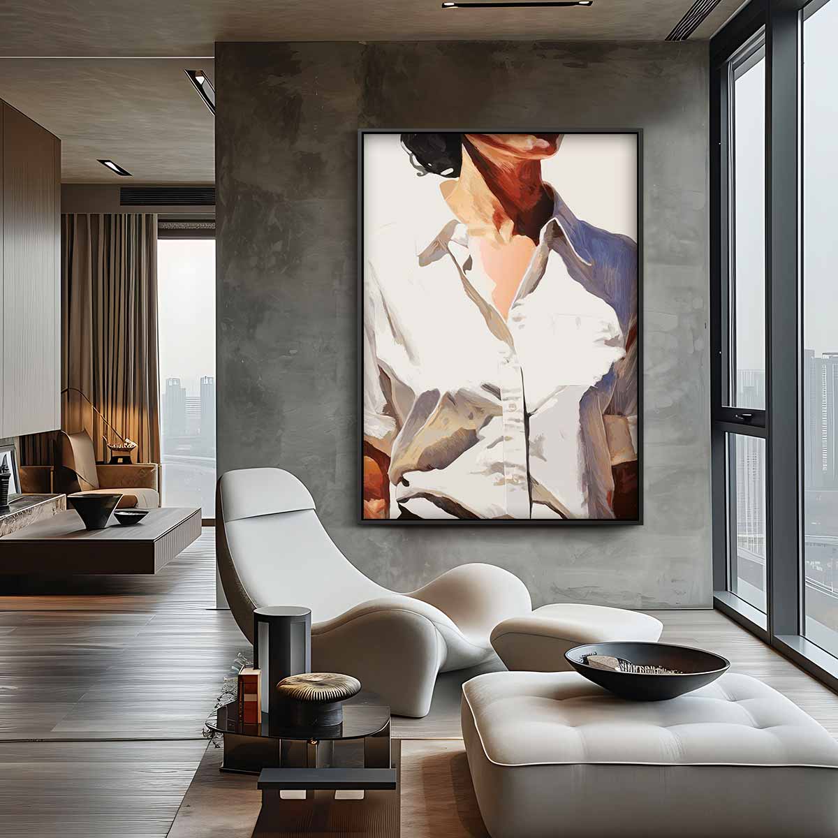 Elegante Stijl in Schilderkunst Kunstwerk-canvas-dibond-plexiglas-wanddecoratie-WallArtistic