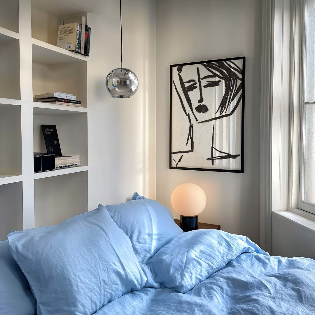 Minimalistische Lijntekening Vrouw Poster-WallArtistic