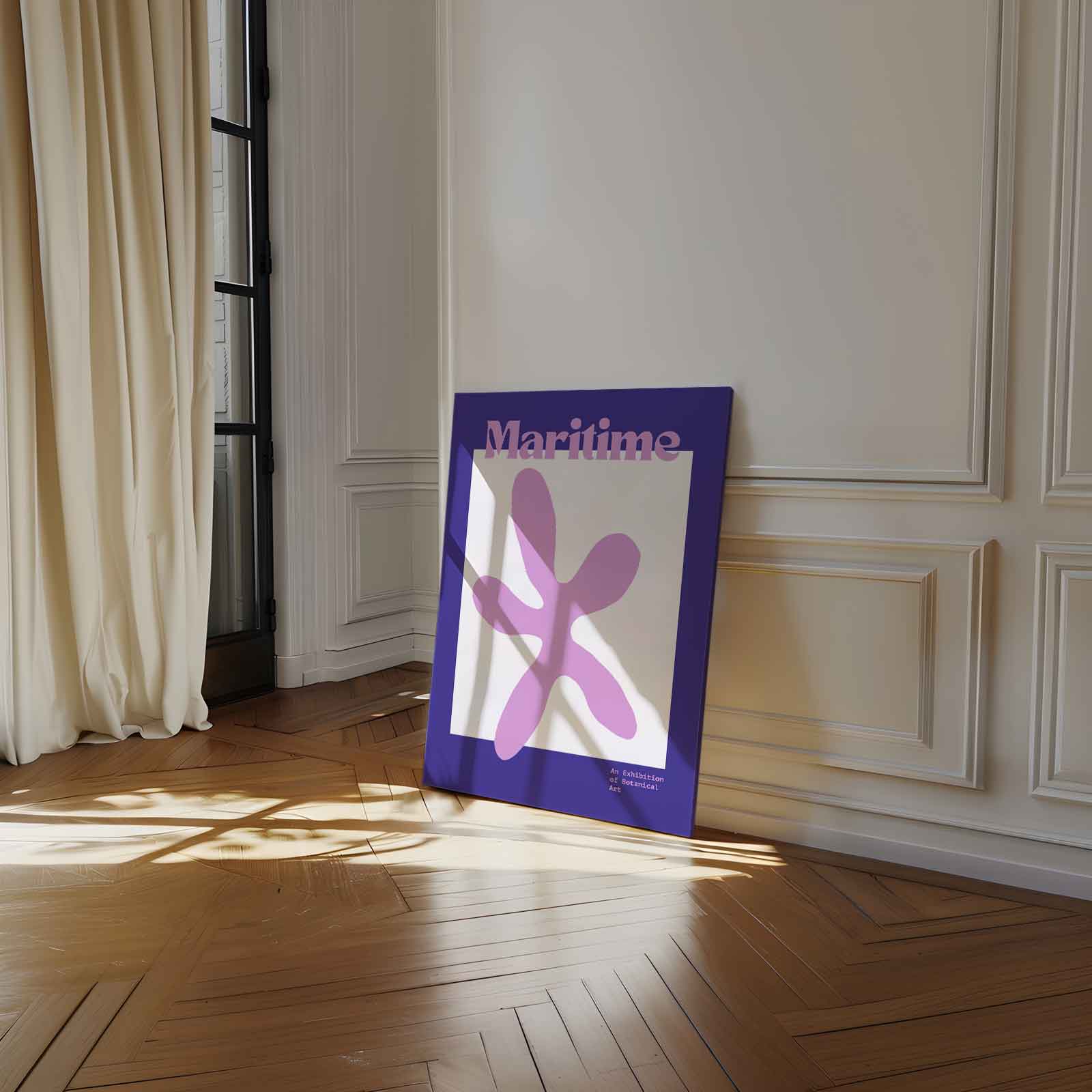 Maritieme Bloemkunst Kunstwerk-canvas-dibond-plexiglas-wanddecoratie-WallArtistic