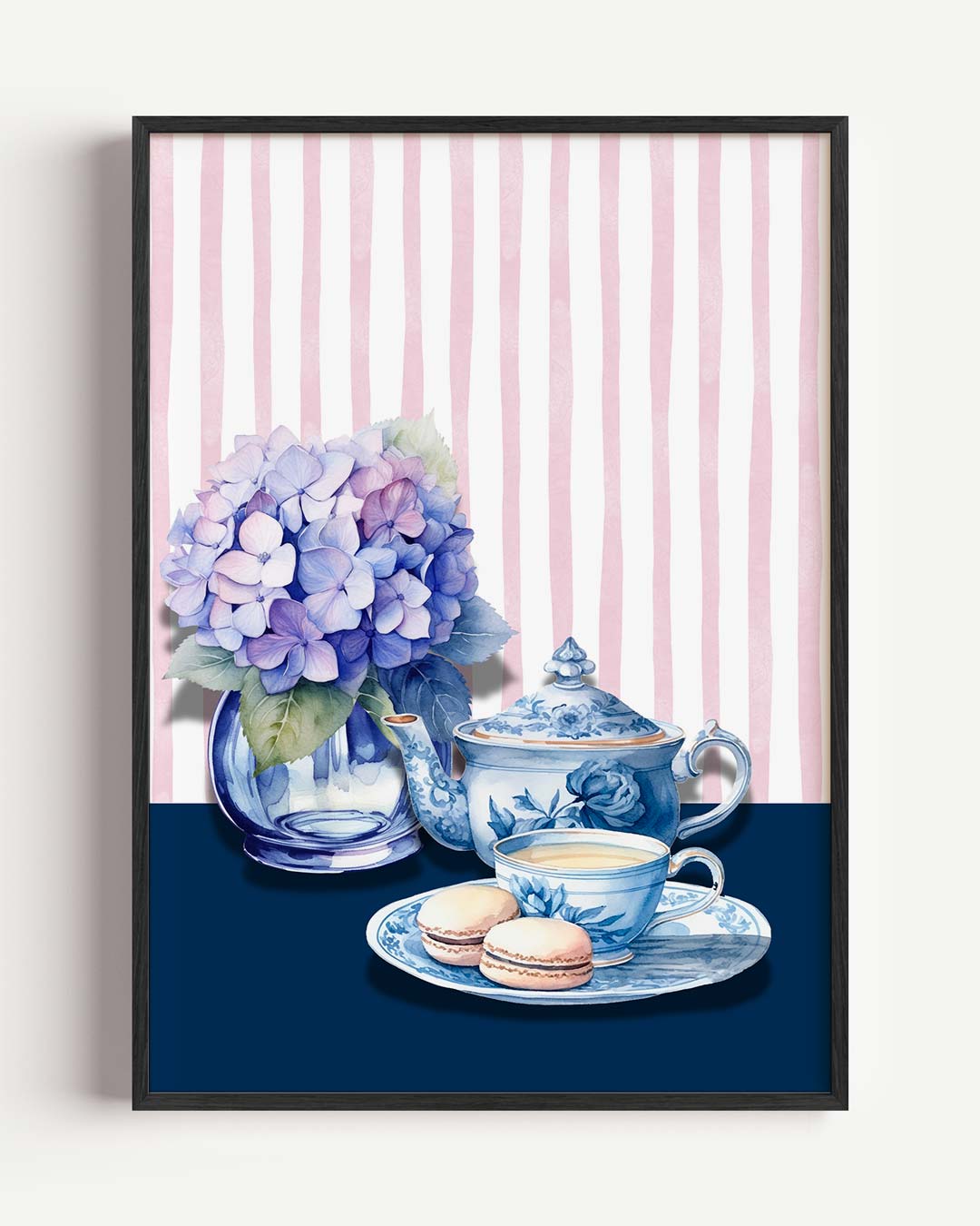 Romantische Theetijd Poster-WallArtistic