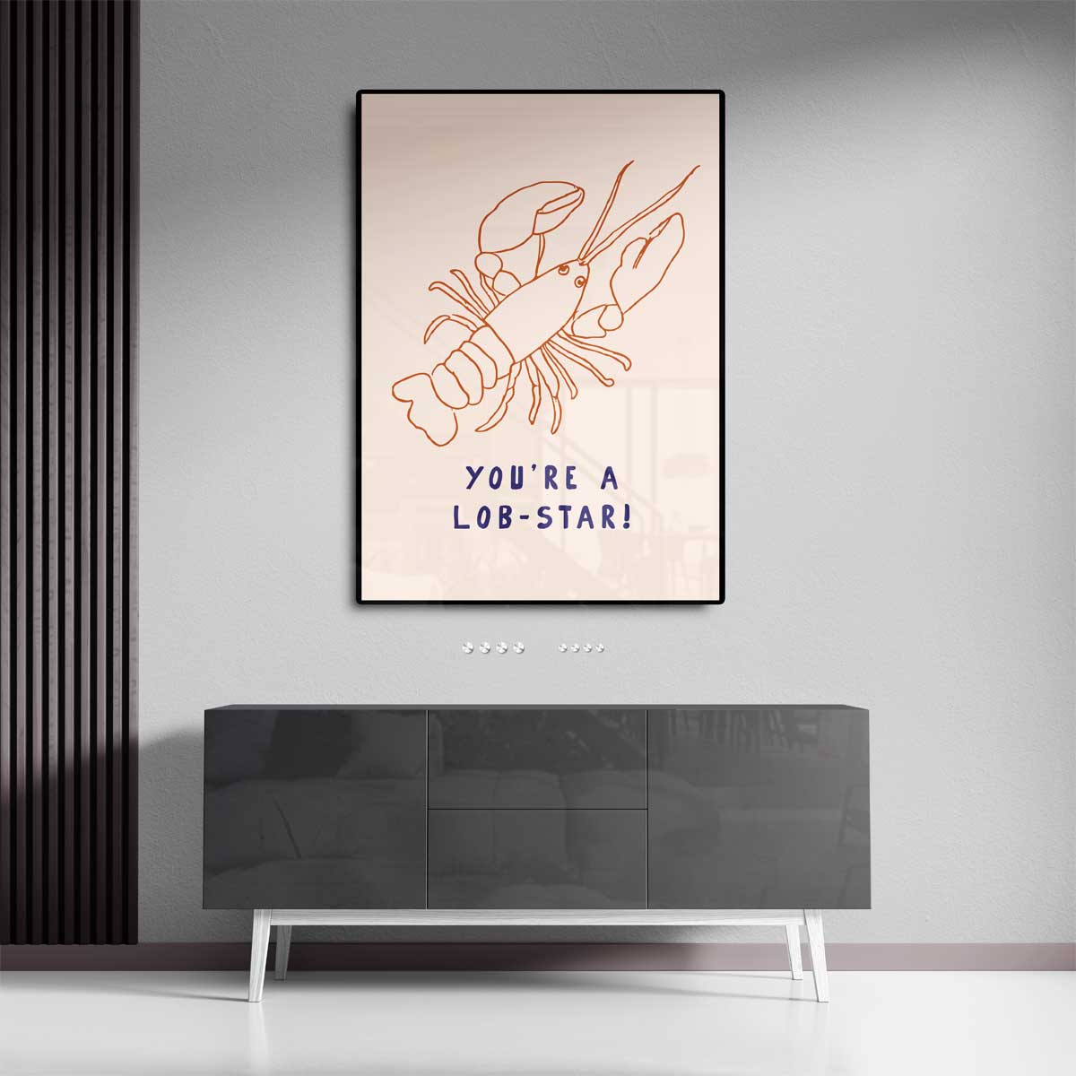 Lob-Star Illustratie Poster