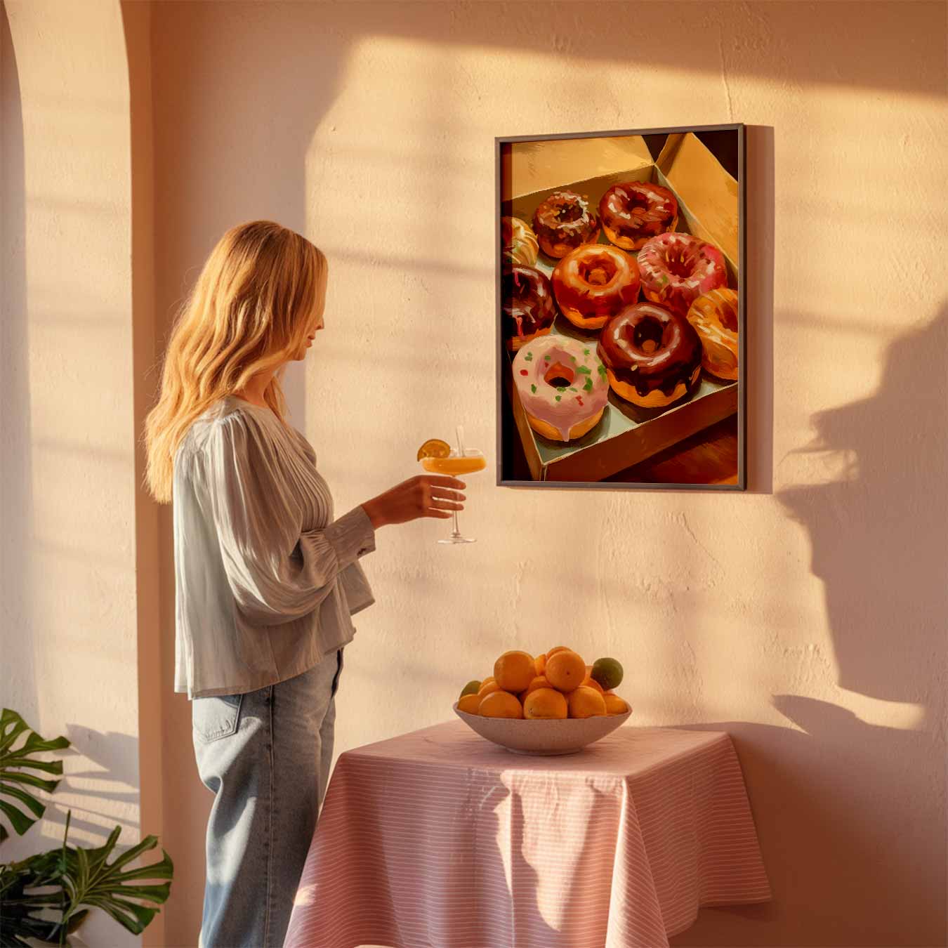 Kleurrijke Donut Traktatie Poster-WallArtistic