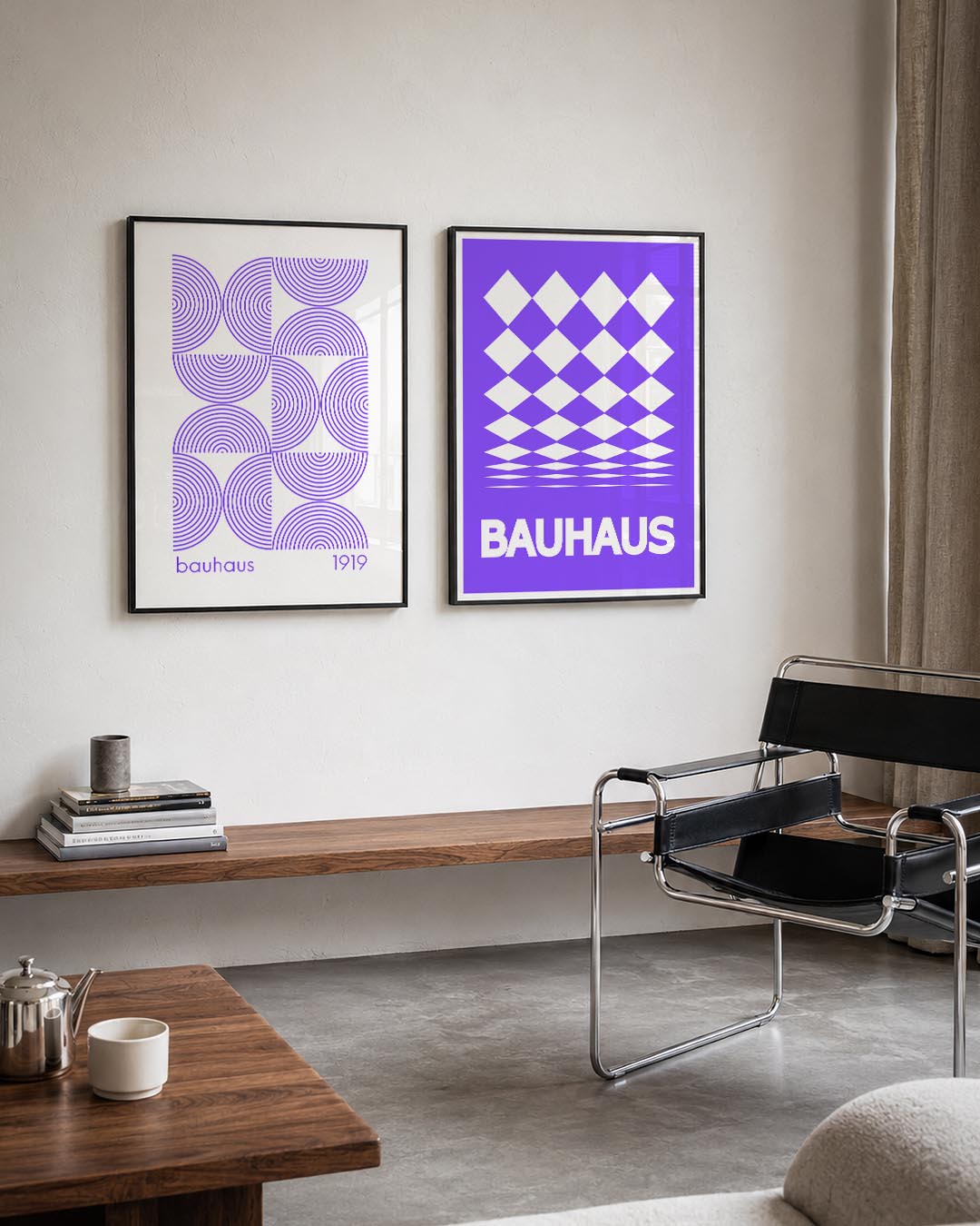 Cirkelritme en lijnen Posterset