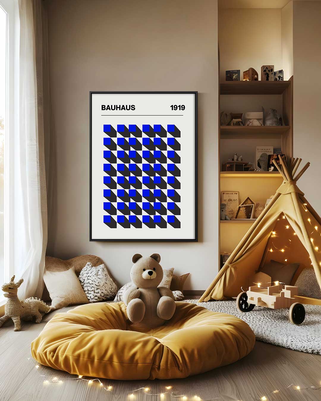 Bauhaus Geometrisch Patroon 1919 Kunstwerk