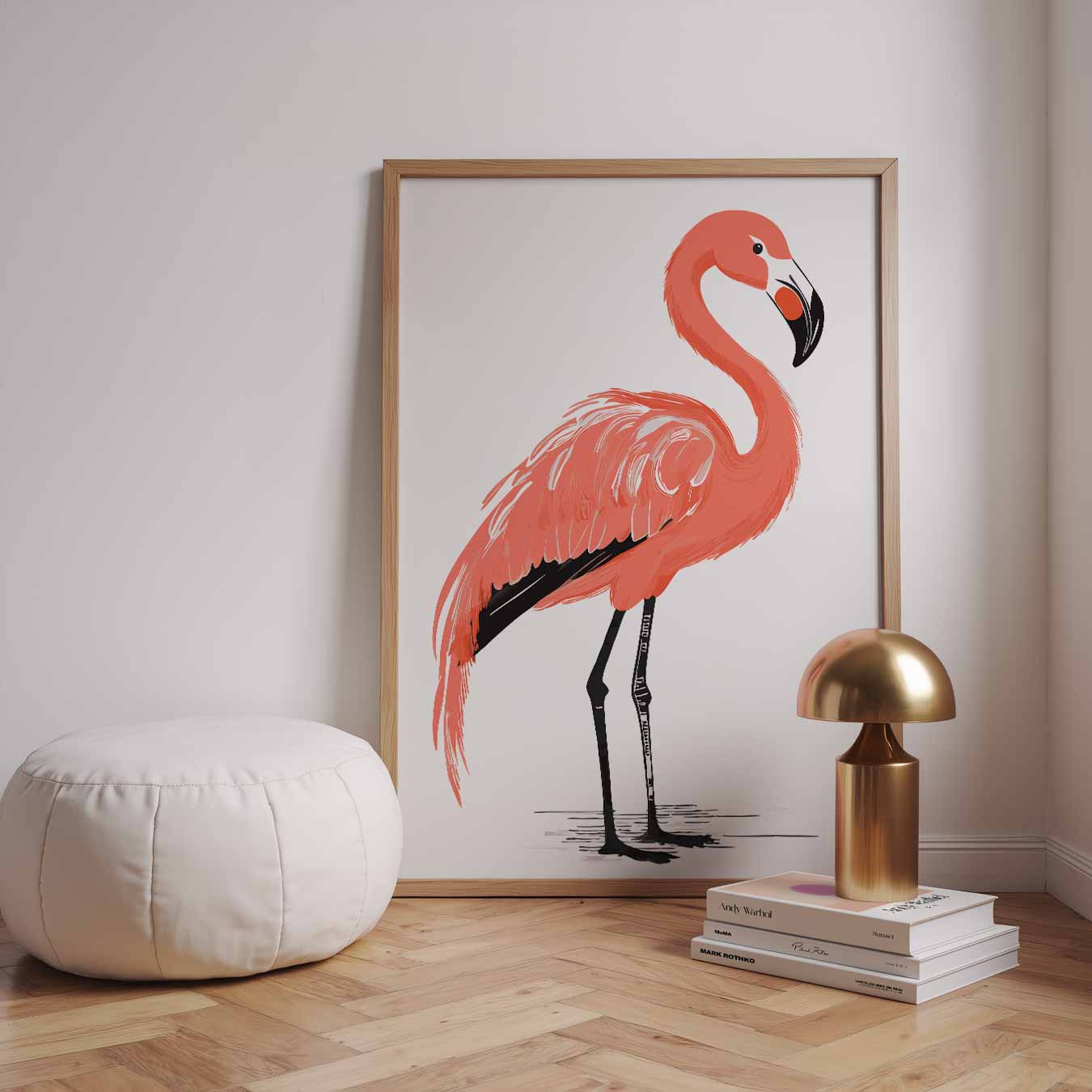 Flamingo Elegantie Poster-WallArtistic