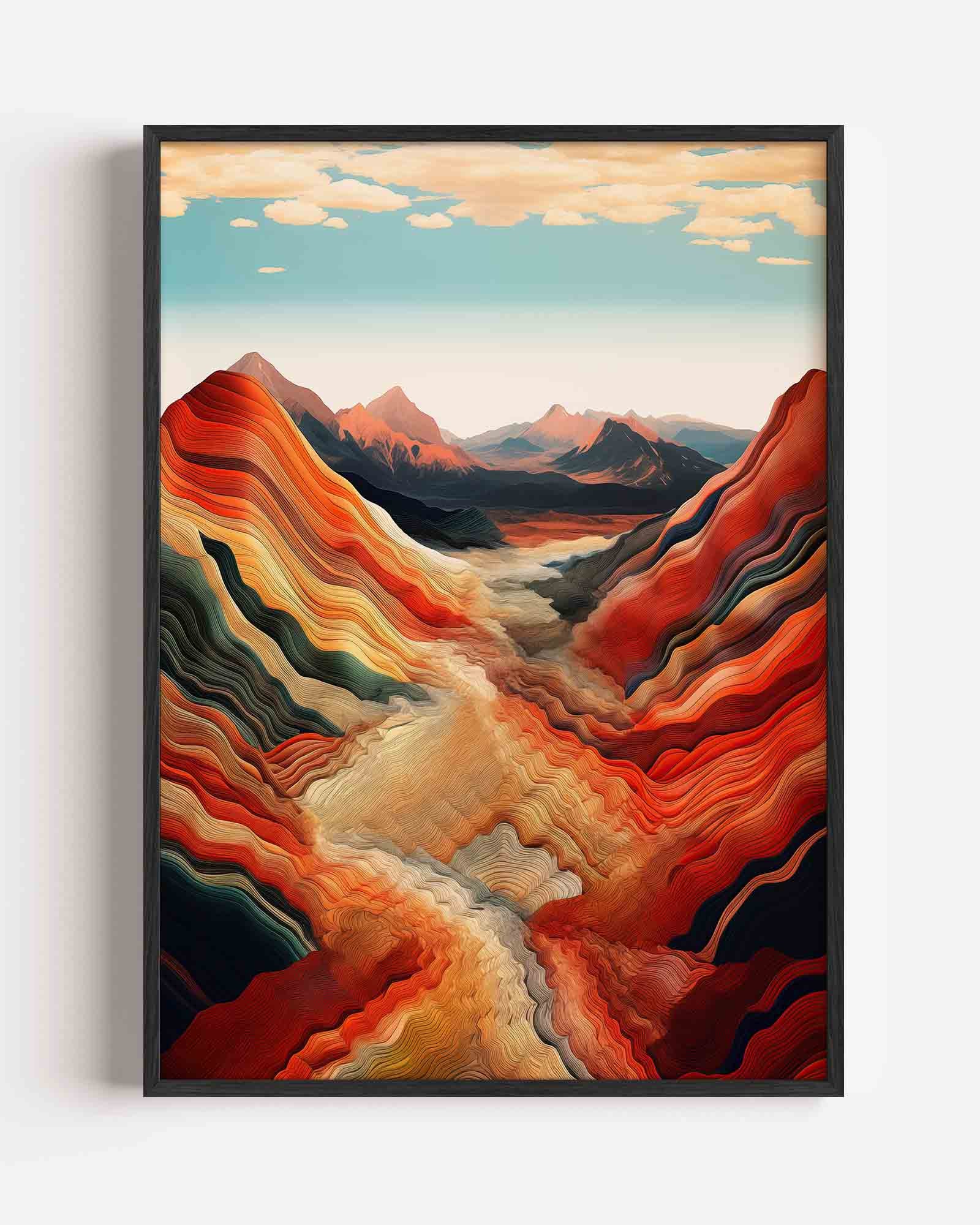 Golvende bergen Poster