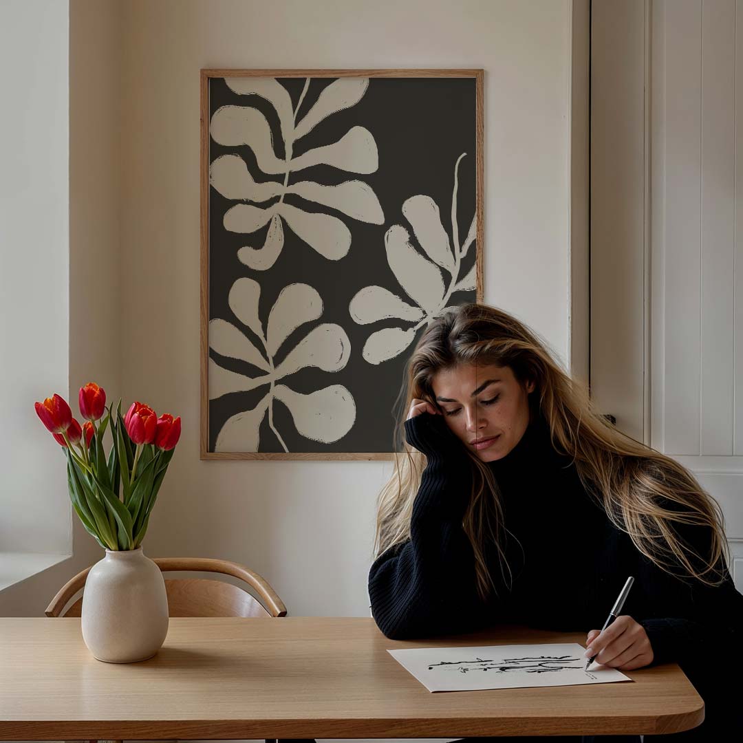 Elegante Botanische Kunstposter-WallArtistic