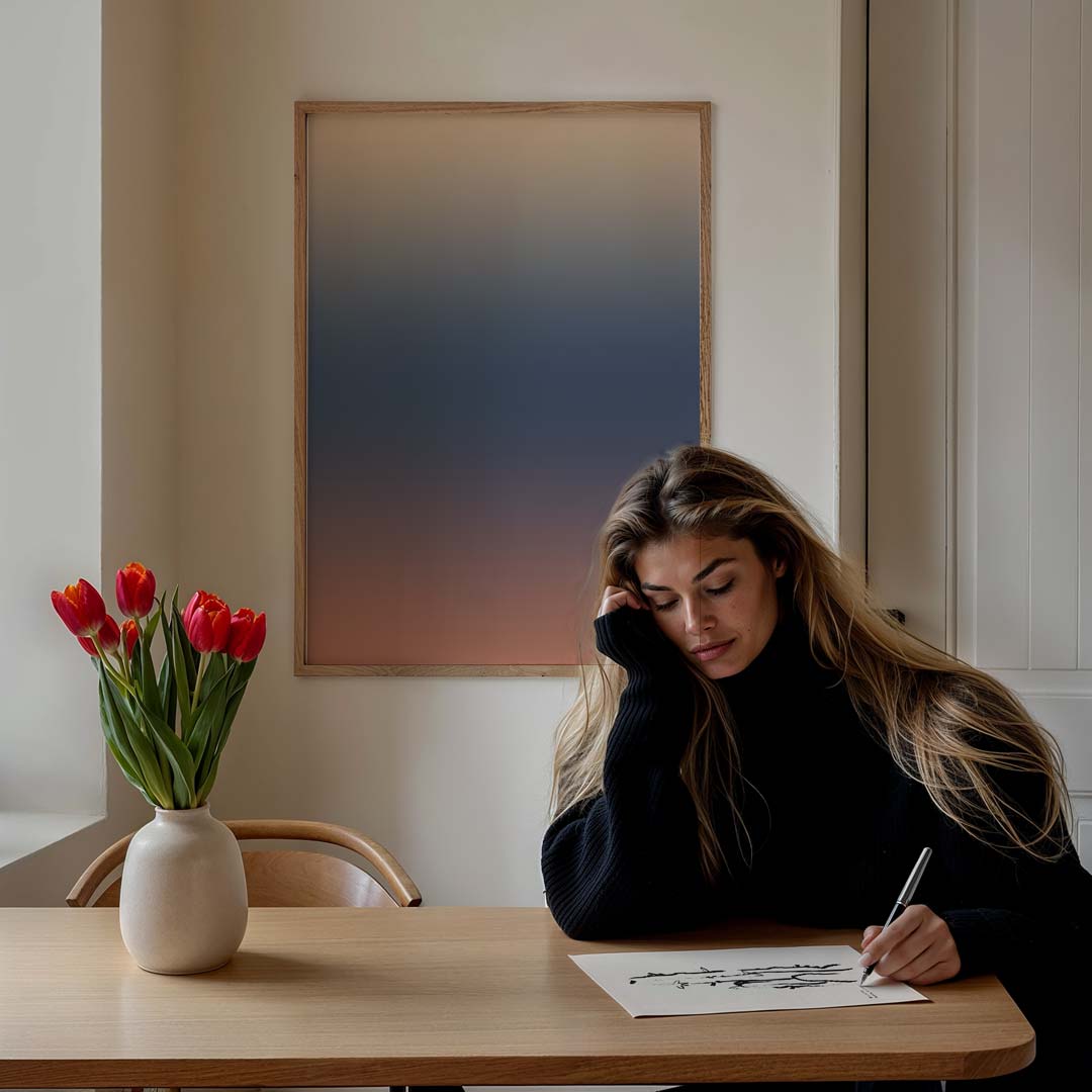 Mystieke Zonsondergang Poster-WallArtistic