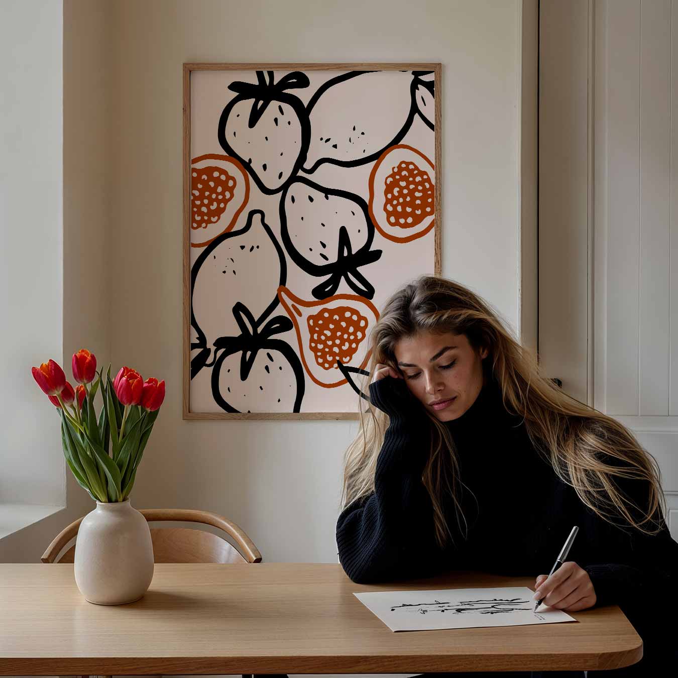 Fruitige Vibe Kunstposter-WallArtistic