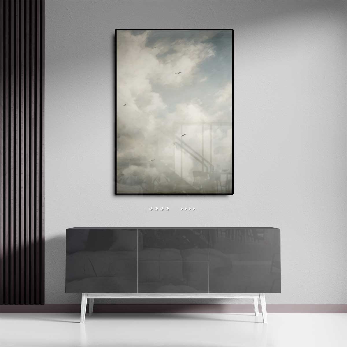 Zonnige Dromen in de Wolken Kunstwerk-canvas-dibond-plexiglas-wanddecoratie-WallArtistic